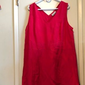 Long linen blend dress - the Avenue